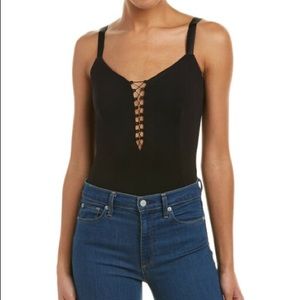 Kendall + Kylie Lace-Up Bodysuit